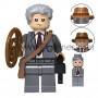 Figurine Indiana Jones âgé – Compatible briques de construction – Costume gris