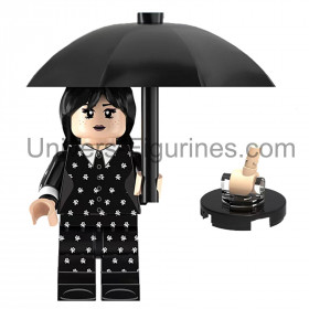 Figurine Mercredi – Famille Addams | Compatible jeux de briques