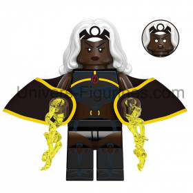 Figurine compatible Tornade costume noir – Univers Marvel X-Men à collectionner