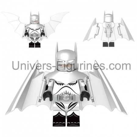 Figurine Hellbat Argent – Armure blindée Batman