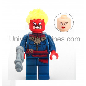 Captain Marvel – Figurine en briques version alternative