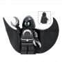 Minifigurine — Moon Knight noir emblème lunaire compatible briques