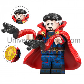 Minifigurine — Doctor Strange cape rouge compatible briques