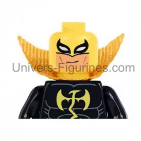 Figurine compatible Iron Fist costume noir - Héros Marvel