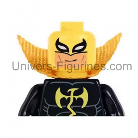 Figurine compatible Iron Fist costume noir - Héros Marvel