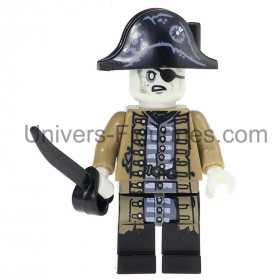 Figurine Lieutenant Lesaro Pirates des Caraïbes – Compatible LEGO