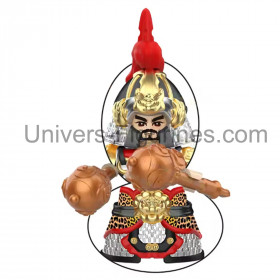Figurine chevalier chinois avec bouclier - collection