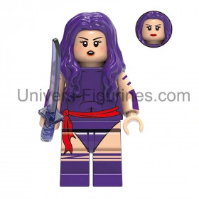 Ajoutez Psylocke à votre collection X-Men ! Figurine détaillée avec katana psychique violet et costume fidèle aux comics. Idéale
