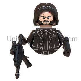 Figurine compatible John Wick armé - Film d'action culte