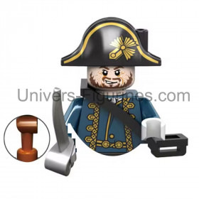 Figurine Hector Barbossa – Pirates des Caraïbes – Compatible briques